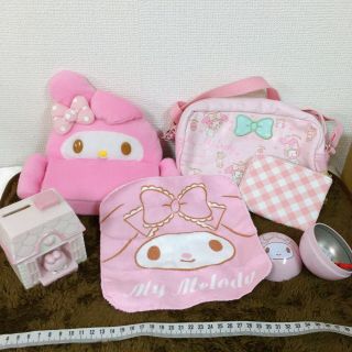 Japan Anime Sanrio My Melody Hand Towel Pouch Shoulder Bag Piggy Bank Mascot Q17