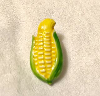 Painted Aluminum Vintage Ear Of Corn Button