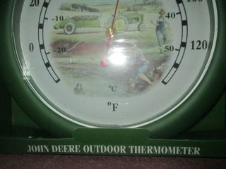 JOHN DEERE LARGE OUTDOOR THERMOMETER.  Licensed item. 3