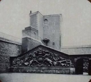 The Martin (jewel) Tower,  Rower Of London,  England,  Magic Lantern Glass Slide
