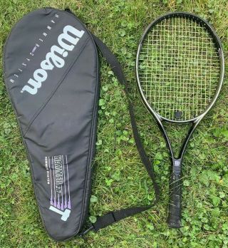 Vintage Wilson Hammer System 2.  7 Tennis Racket 110sq Inch 4 1/2 Grip With Cover
