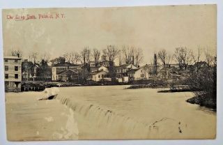 1907c The Long Dam Selkirk,  Pulaski,  Ny Postcard Lake Ontario