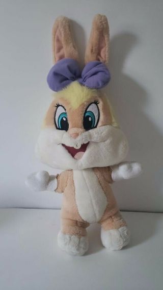 Six Flags Baby Looney Tunes 17” Lola Plush Stuffed Animal Big Head Bugs Bunny 2