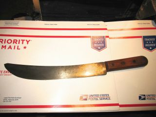 Antique Nichols Bros.  High Carbon Steel Butcher Knife 17 " Long