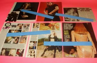 KATE MOSS scrapbook clippings. 3
