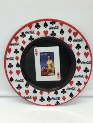 Coca Cola Pin - Up Queen Of Hearts Melamine 8” Plate Plates By Sakura