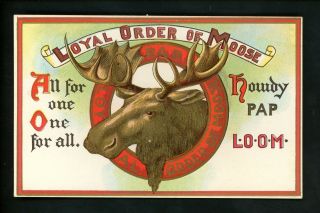 Fraternal Organization Postcard Mooseheart Loyal Order Of Moose Advertising Card