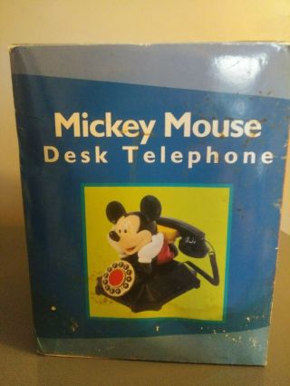 Vintage Telemania Segan Mickey Mouse Desk Telephone Disney