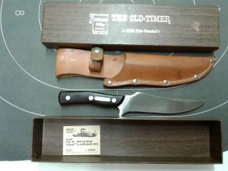 Vintage Schrade Walden 150t Old Timer Deerslayer Fixed Blade Knife In Orig.  Box