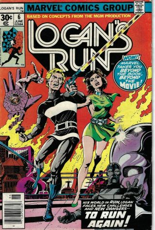 Logans Run 6 Thanos Drax Vg/f 1977 Glossy