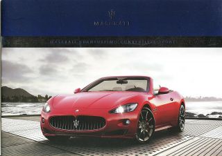 2012 Maserati Granturismo Convertible Sport 20 - Page Dealer Sales Brochure