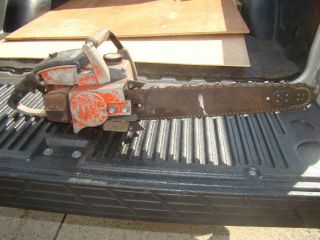 Vintage Remington 65cc Chainsaw With Bar And Chain Parts