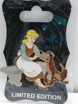 Cinderella And Bruno,  Disney Heroines With Dogs Le 250 Pin