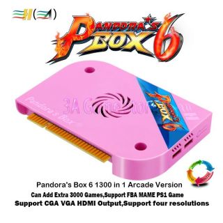 3A Pandora ' s Box 6 1300 in 1 Jamma Arcade PCB Board FBA MAME 3D Game 2