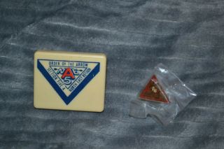 Boy Scout Oa Ne - 5a Plastic Neckerchief Slide & Pin