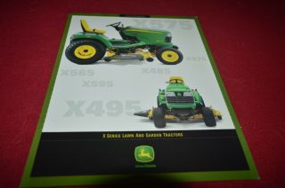 John Deere X575 X585 X595 X485 X495 Tractor For 2001 Dealers Brochure Amil15