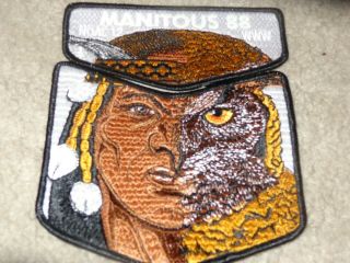 Boy Scout Manitous 88 2012 Owl Great Sauk Trail Council Michigan Flap Patch Set