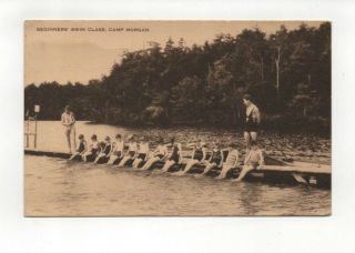 Washington N.  H.  Young Boys Beginners Swim Class Camp Morgan Postcard
