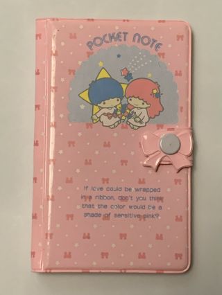 Vintage Sanrio Little Twin Star Pocket Notebook Set Made In Japan 1976,  1981
