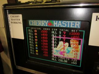Dyna Cherry Master Slot Machine Arcade Game Board