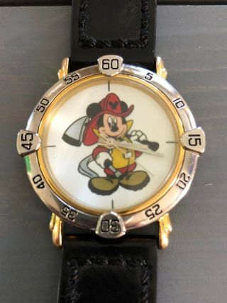 Disney Mickey Mouse Fireman Firefighter Limited Edition Watch