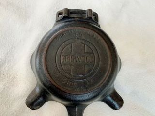 Vtg Griswold Cast Iron Ashtray Skillet With Match Holder 00 570a Collectible @@