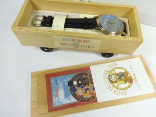 Disney Fossil Bedknobs And Broomsticks Watch (limited Edition Of 7,  500) Wood Box