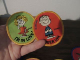 6 Vintage Peanuts Gang Patches Snoopy Charlie Brown Lucy 2