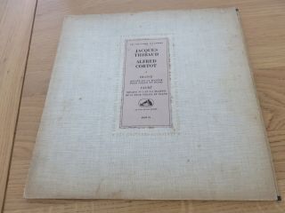 Jacques Thibaud,  Alfred Cortot Franch Sonate Violin,  Piano,  Faure French Colh 74