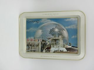 Expo 67 Metal Tray The United States Pavilion Montreal Canada 1967
