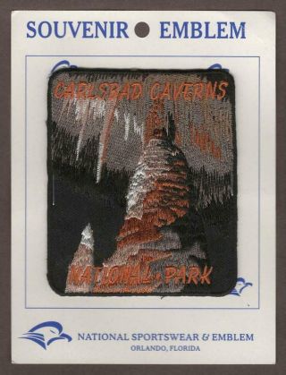 Carlsbad Caverns National Park Vintage Embroidered Patch - - - Ptbs