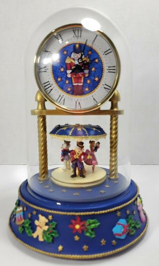 Anniversary Clock Avon Nutcracker Suite Dance Of Sugar Plum Fairy Glass Cloche