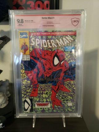 Cbcs Graded 9.  8 Spider - Man 1 Signed By Todd Mcfarlane Spiderman Cgc