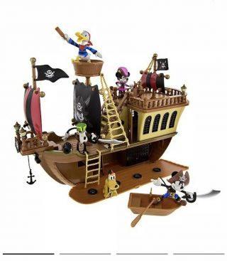 Disney Parks Mickey Mouse Pirates Of The Caribbean Ship Playset