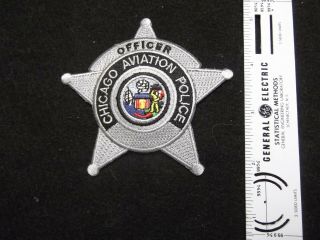 Illinois Chicago Aviation Airport Police Patch Variation Officer Defunct Dept