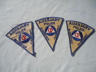 Vintage Auxiliary Police Nassau County York Police Dept Civil Defense Patch