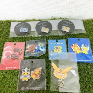Japan Anime Pokemon Center Metal Charm Strap Pins Badge Plate O14