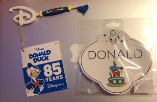 Disney Store Exclusive Limited Donald Duck 85th Anniversary Key And Pin