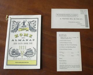 Vintage Ford Home Almanac and Facts Book for 1938 - 3