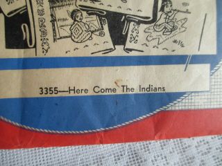 Vintage Aunt Martha ' s Hot Iron Transfers: Here Come the Indians 2