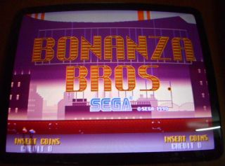 Bonanza Bros By Sega System 24 With Flopy Arcade Pcb Game