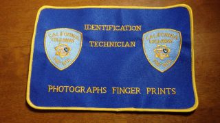 California Highway Patrol Chips Identification Technician Prints Photos Back Pa