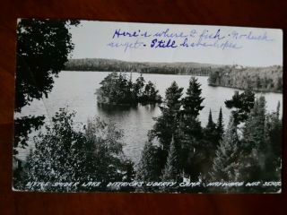 Rppc Real Photo Hayward Wisconsin Little Spider Lake Dittrich 