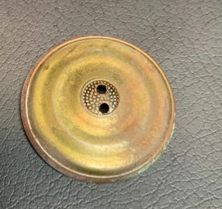 Large Vintage Copper/Brass Decorative Button 2 Hole 1/ 1/8 
