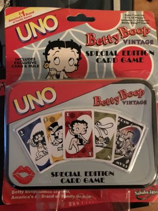 Vintage Betty Boop Uno Game
