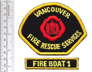 Vancouver Fire Department British Columbia Fire Boat 1 Marine Unit Bc,  Canada