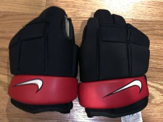Vintage Nike Bolero Hockey Gloves Euc Red,  Black Colorway 13”