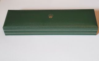 Vintage Rolex Watch Box Green Long