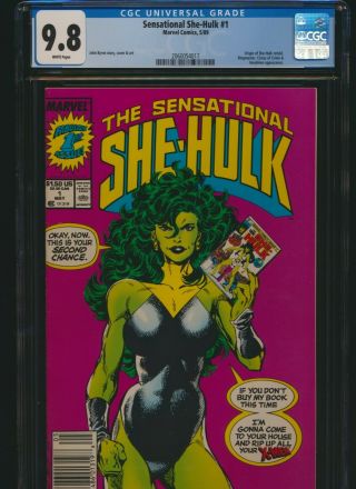 Sensational She Hulk 1 Marvel 1989 Cgc 9.  8 Byrne Nr.  99 Bid