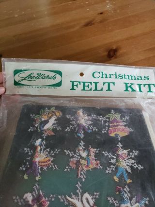 Vintage Lee Wards Christmas Felt Kit 12 Days Of Christmas Ornaments NWOT 2